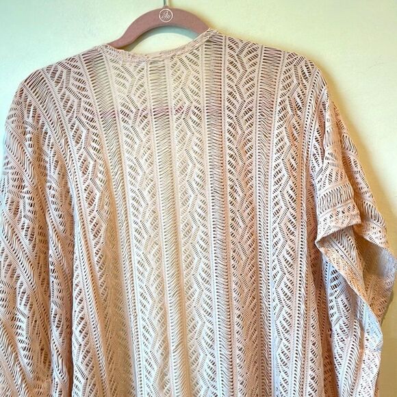 Lush Cream Lace Bohemian Kimono Cardigan Size M/L - Picture 6 of 6